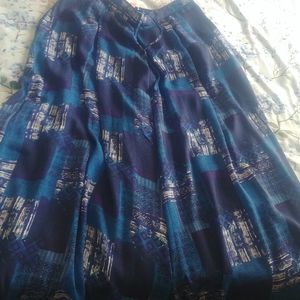 Printed blue palazzo
